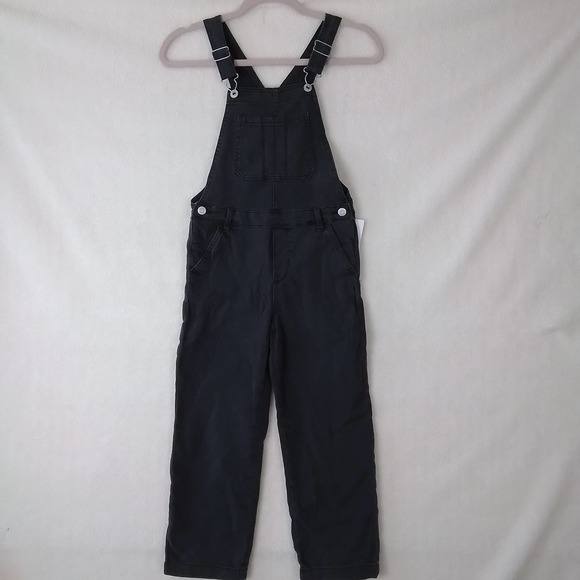 Girl's‎ Denim Relaxed Fit Overalls Size 14 in Faded Black - Picture 1 of 13
